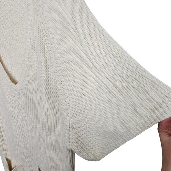 Blarney Ireland Womens Angora Cashmere Slouch V-Neck Sweater Size M Quiet Luxury - Picture 4 of 9